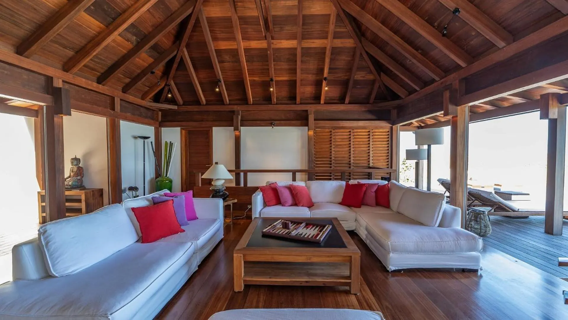 Modern Villa With Asian Influenced Decors St. Barthelemy Saint Barthelemy